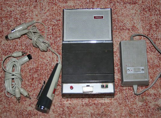 Philips EL 3301 Kassettenrekorder mit Zubehör