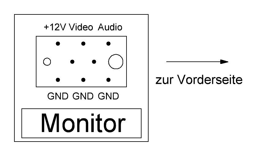 Akai VT-100S Monitor Anschlussbelegung