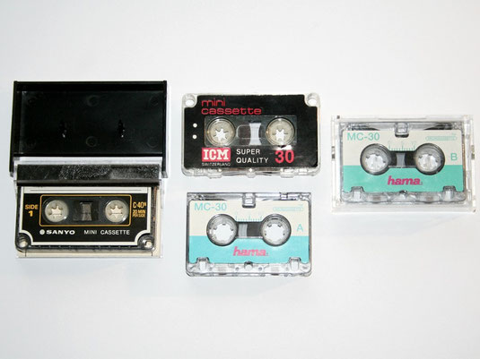 Tonbänder, Spulen und Kassetten: Mini- und Mikrokassetten für Diktiergeräte